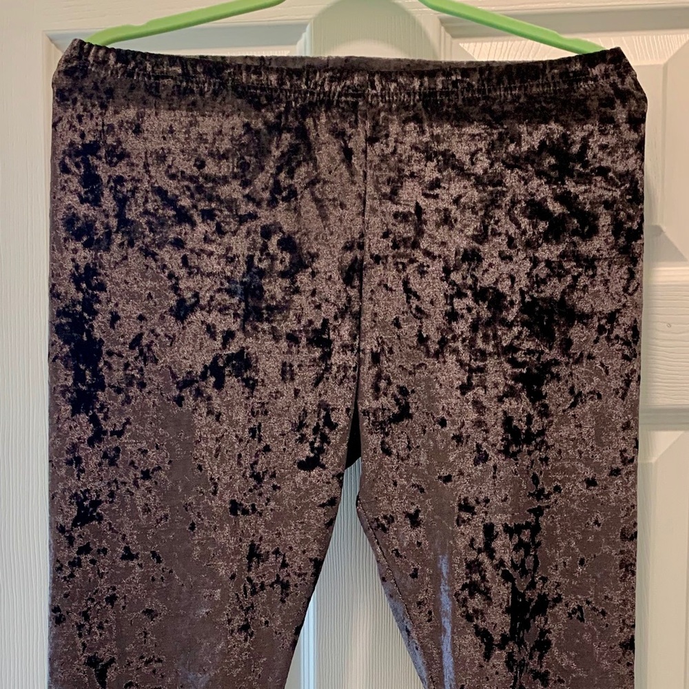 Target Xhilaration Velvet Purple Stretch Leggings